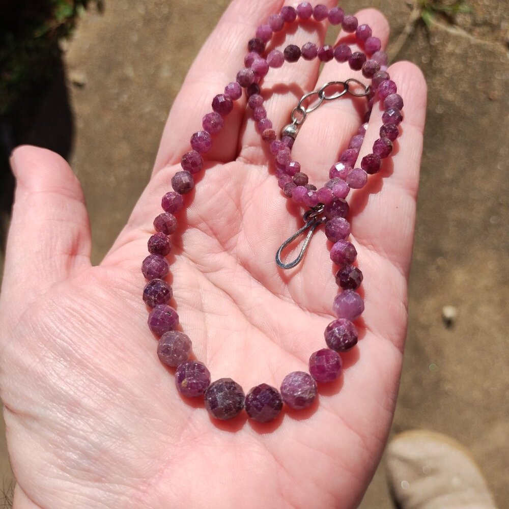 Jay King DTR mine finds Faceted Ruby necklace  925 Sterling Silver - Picture 8 of 8